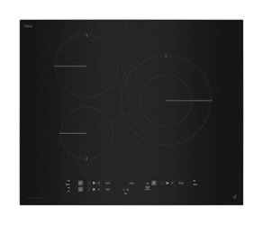 JennAir - 25" Built-in Electric Induction Cooktop 3-Elements with Oblivion Glass - Black - Front_Zoom