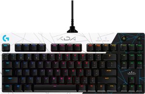 Logitech - G Pro TKL Wired Mechanical GX Brown Tactile Switch Gaming Keyboard with RGB Backlighting - K/DA, White - Front_Zoom