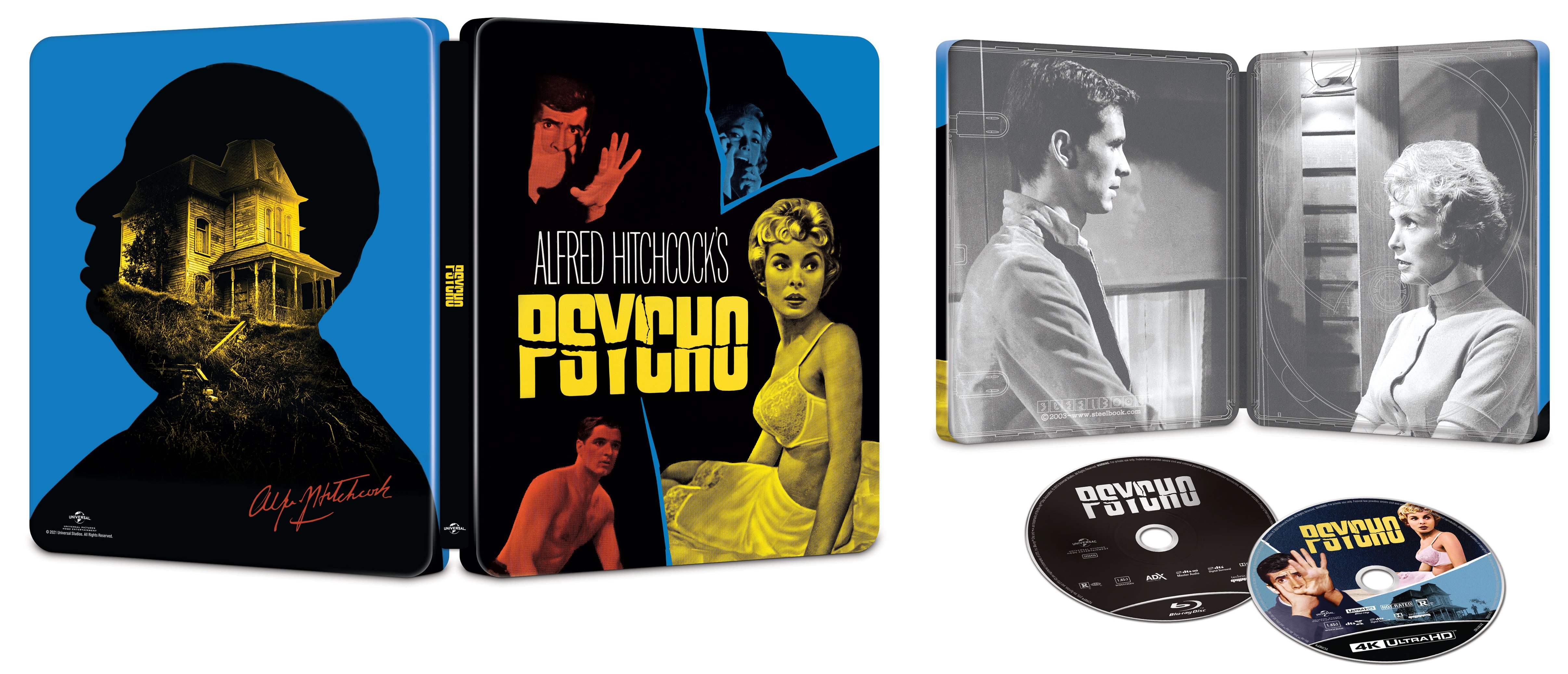 Best Buy: Psycho [SteelBook] [Includes Digital Copy] [4K Ultra HD Blu-ray/ Blu-ray] [1960]