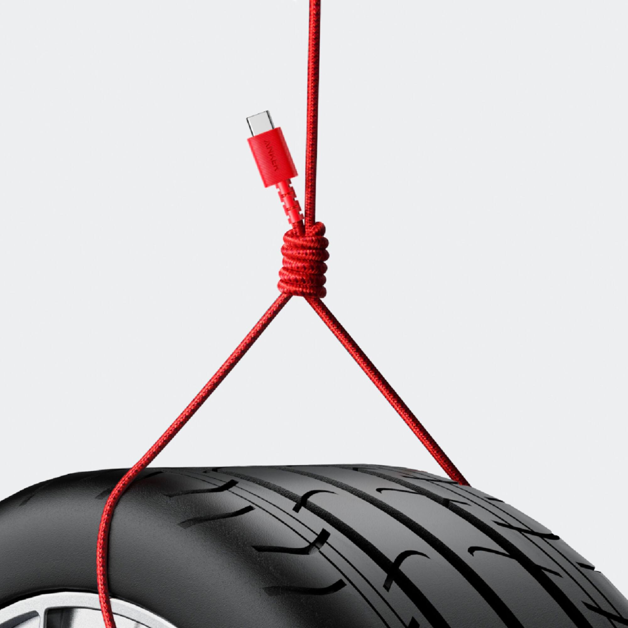 Zoom out on Alt View Zoom 1. Anker - PowerLine Select+ USB-C to USB-A Cable 6-ft - Red.