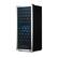 Alt View 20. NewAir - 98-Bottle Dual Zone Wine Fridge, Low-Vibration Inverter Compressor, Ultra-Quiet, Adjustable Racks, Digital Thermostat - Silver.
