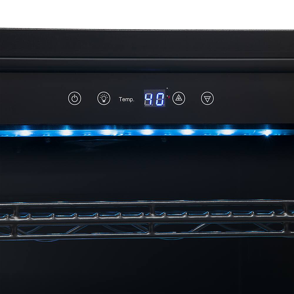 Alt View 17. NewAir - 49-Bottle or 179-Can Wine and Beverage Cooler - Stainless Steel.