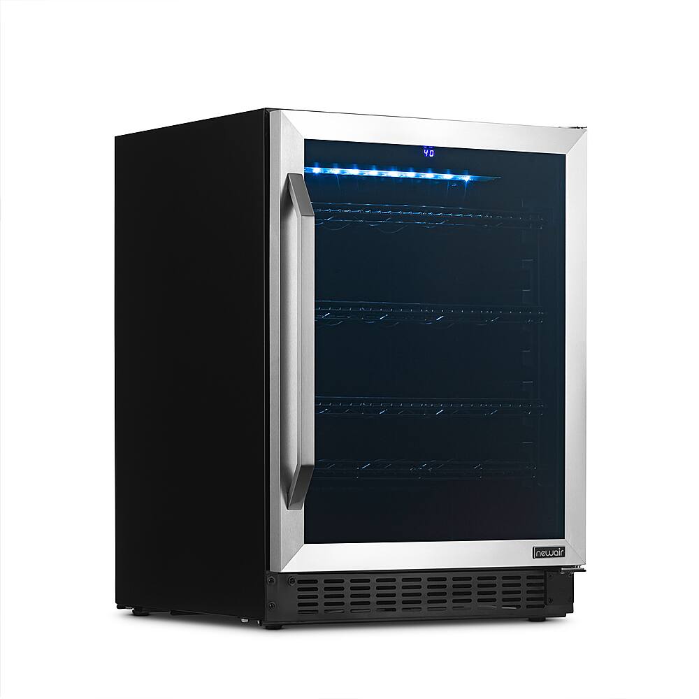 Alt View 18. NewAir - 49-Bottle or 179-Can Wine and Beverage Cooler - Stainless Steel.