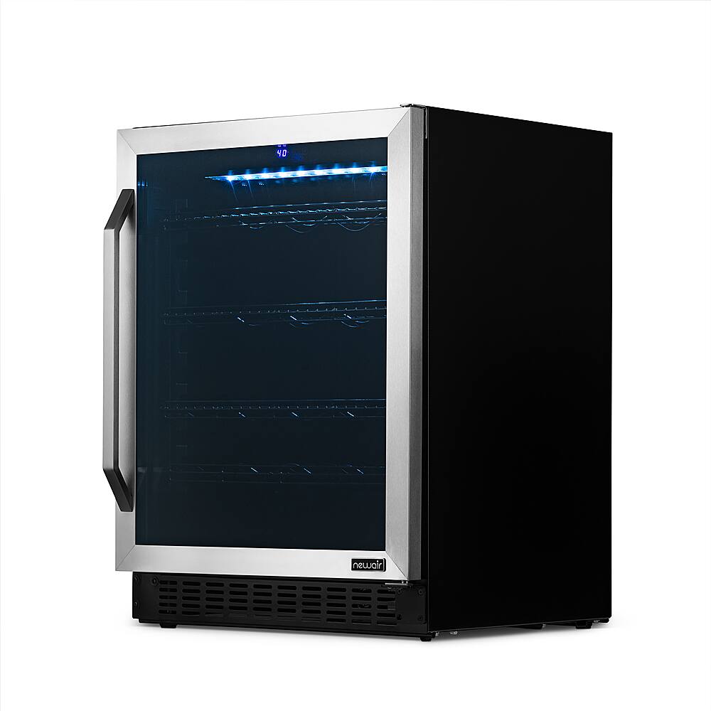 Alt View 20. NewAir - 49-Bottle or 179-Can Wine and Beverage Cooler - Stainless Steel.