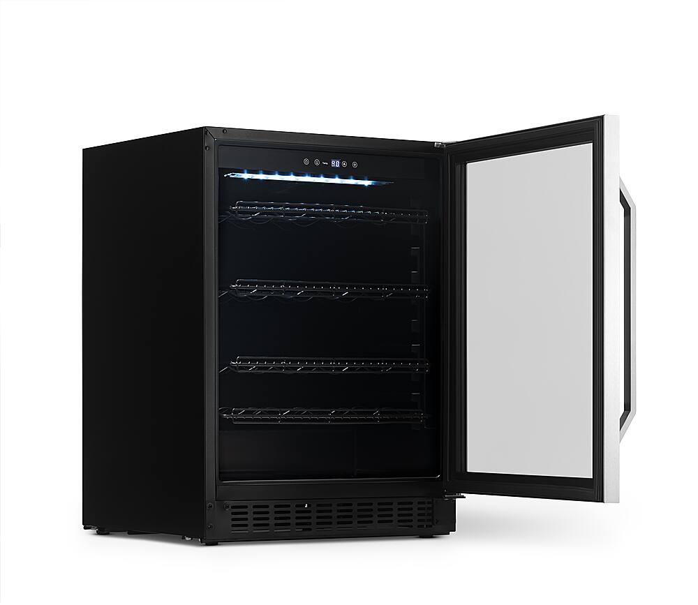 Alt View 21. NewAir - 49-Bottle or 179-Can Wine and Beverage Cooler - Stainless Steel.