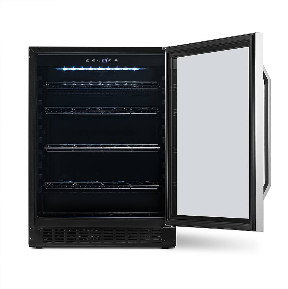 Alt View 22. NewAir - 49-Bottle or 179-Can Wine and Beverage Cooler - Stainless Steel.