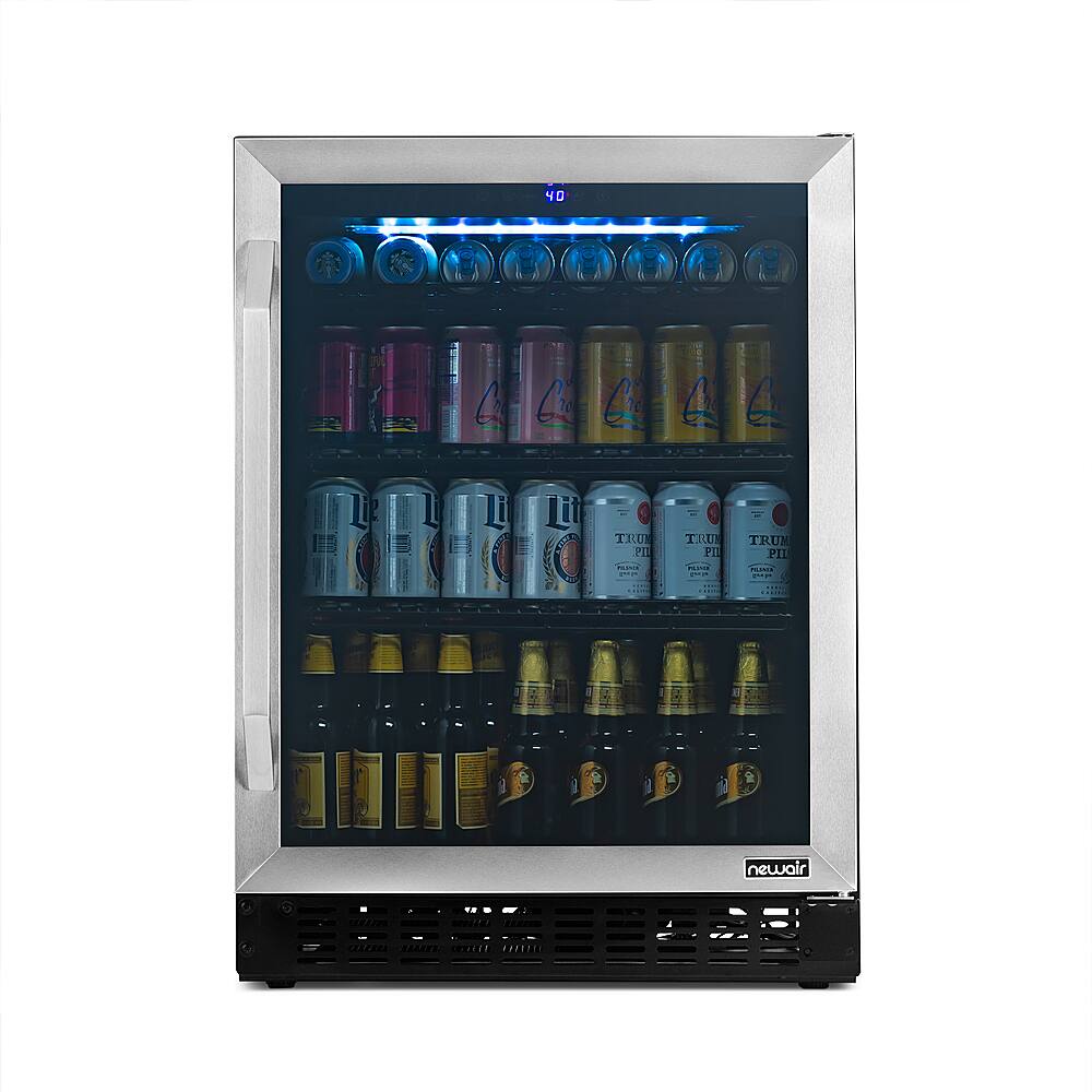 Alt View 24. NewAir - 49-Bottle or 179-Can Wine and Beverage Cooler - Stainless Steel.