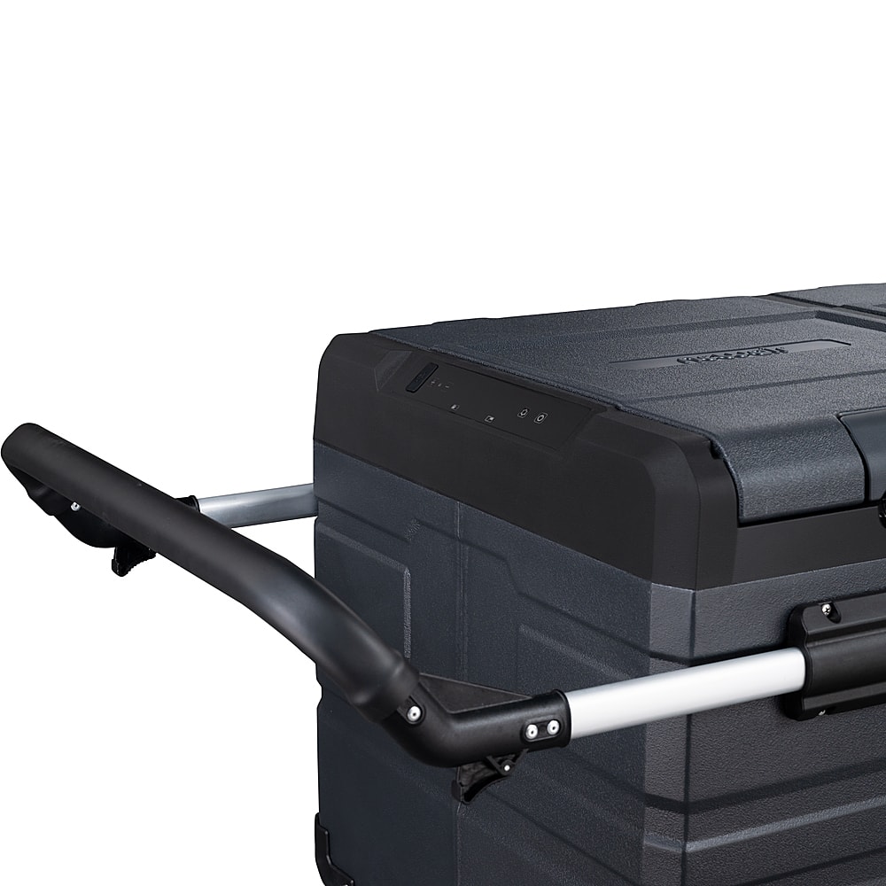 Alt View 16. NewAir - 80 Quart Portable 12v Electric Cooler with LG Compressor, Fridge and Freezer, Rugged Wheels, and Solar Power Input - Gray.