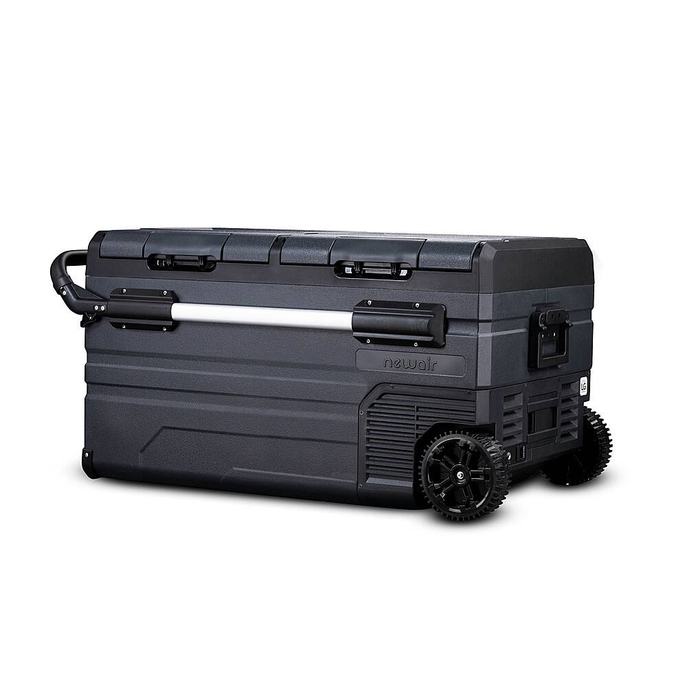 Alt View 19. NewAir - 80 Quart Portable 12v Electric Cooler with LG Compressor, Fridge and Freezer, Rugged Wheels, and Solar Power Input - Gray.
