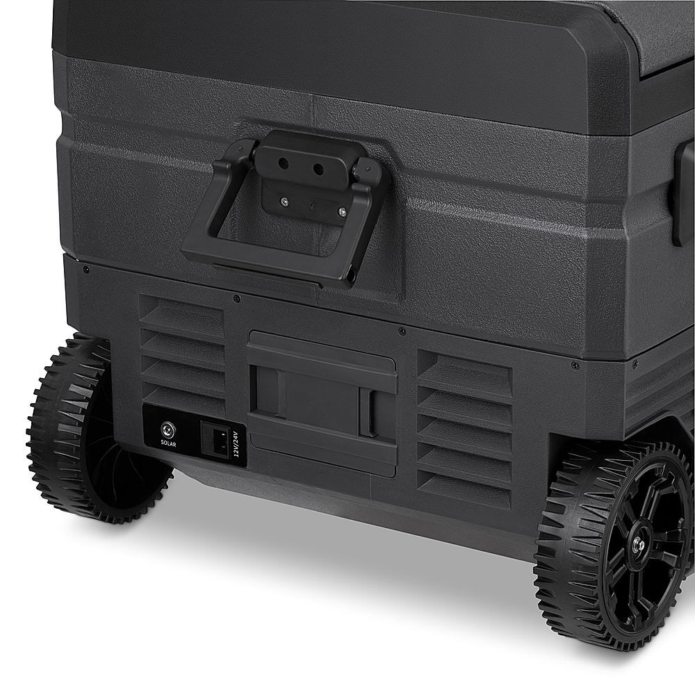 Alt View 20. NewAir - 80 Quart Portable 12v Electric Cooler with LG Compressor, Fridge and Freezer, Rugged Wheels, and Solar Power Input - Gray.