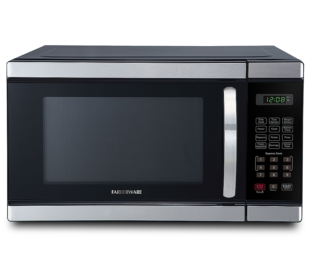 Angle View: Farberware - Professional 1.1 Cu. Ft. Countertop Microwave with Defrost
