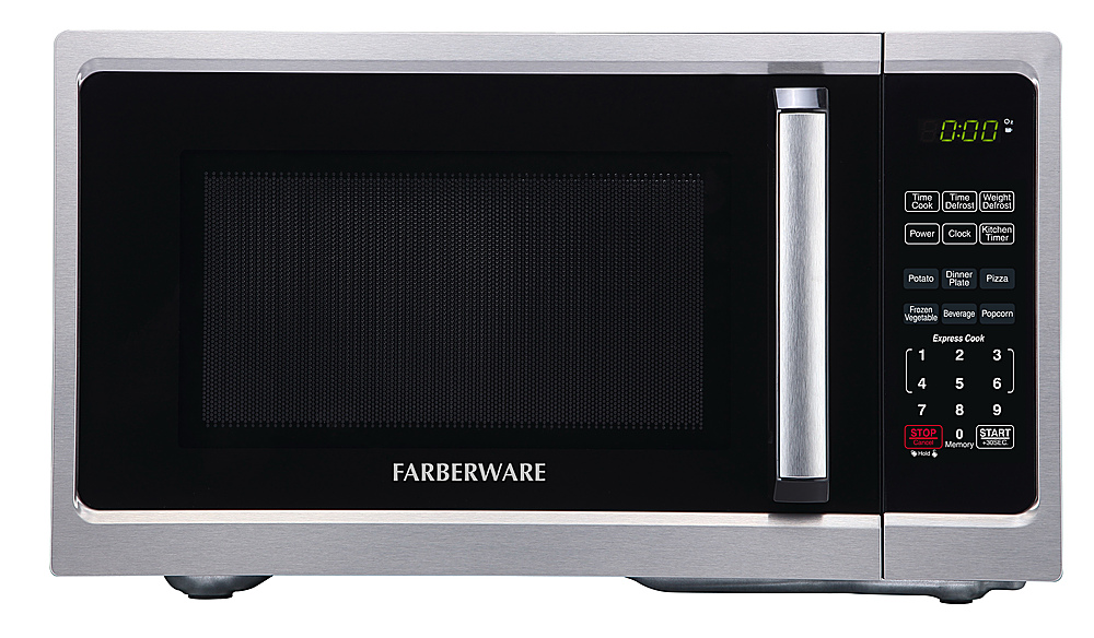 Angle View: Farberware - Classic 0.9 Cu. Ft. Countertop Microwave with Speed Cooking