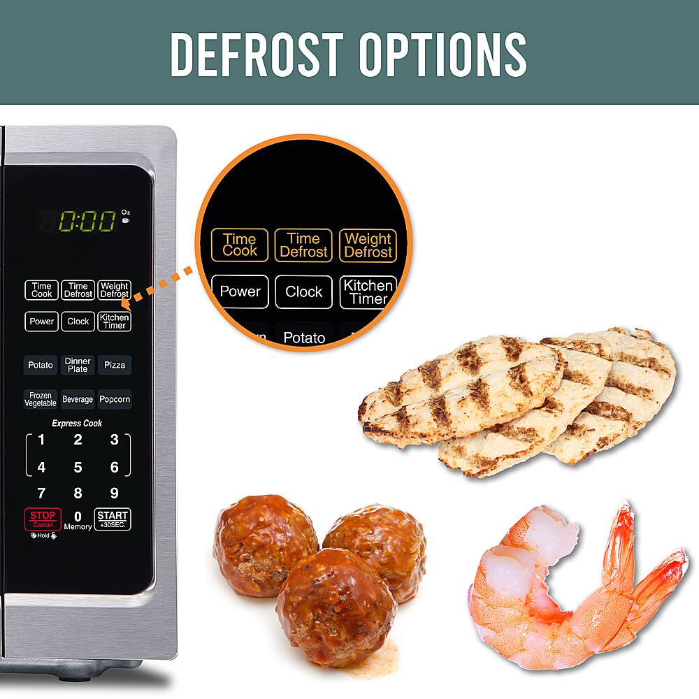 Alt View 13. Farberware - Classic 0.9 Cu. Ft. Countertop Microwave with Speed Cooking.