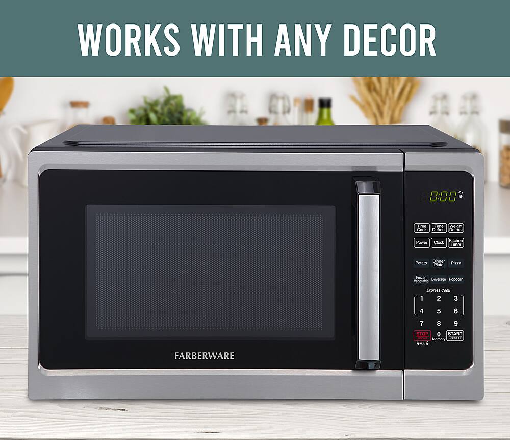 Alt View 1. Farberware - Classic 0.9 Cu. Ft. Countertop Microwave with Speed Cooking.