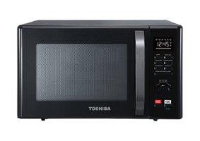 Toshiba - 1.0 Cu. Ft. Convection Multifunction Microwave with Sensor Cooking - Black - Angle_Zoom