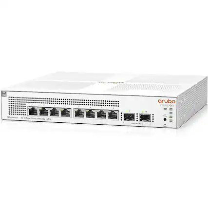 Alt View 11. HPE Aruba - Instant On 1930 8G 124W Switch - White.