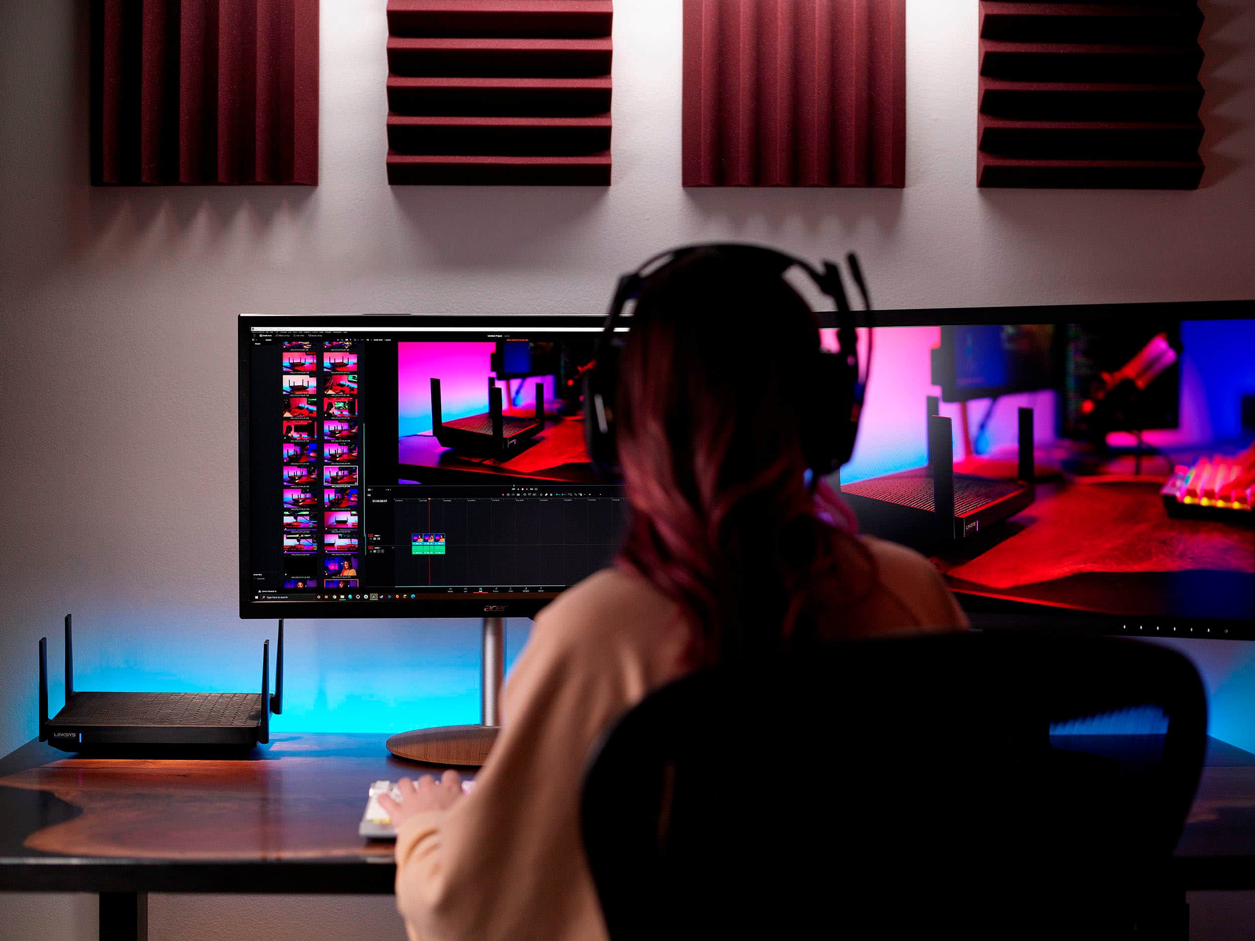 Alt View 20. Linksys - Hydra Pro AXE6600 Wi-Fi 6E Tri-Band Router - Black.