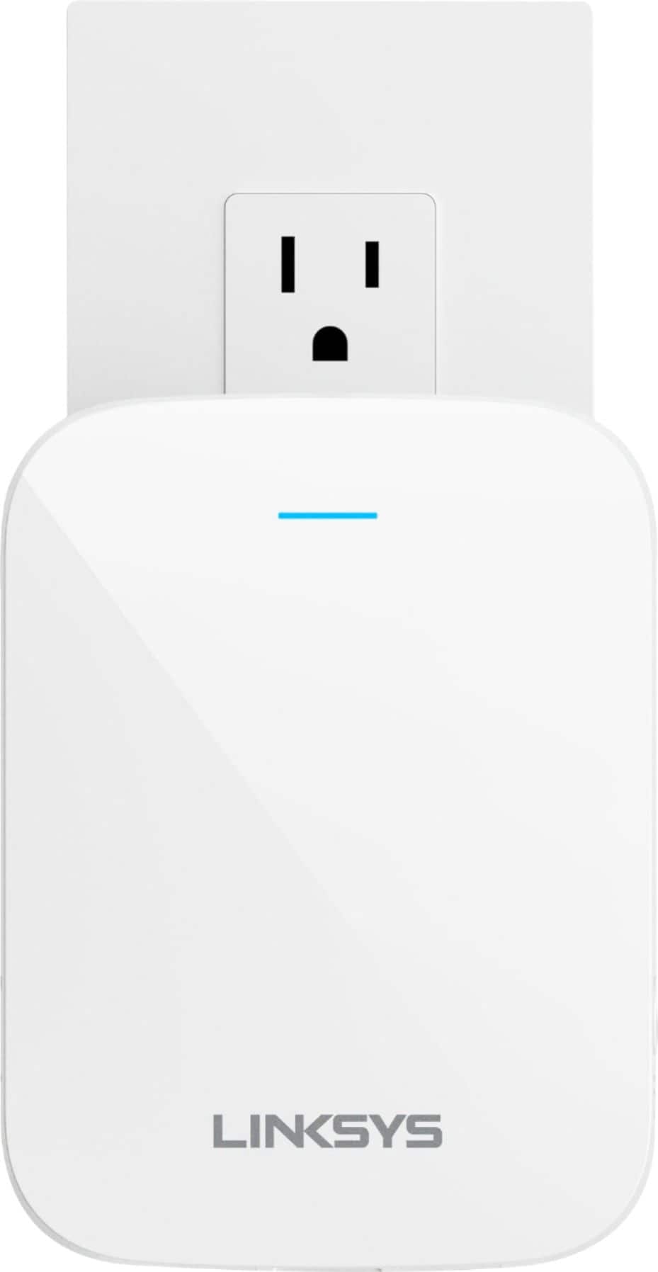 Linksys - Max-Stream Wi-Fi 6 Range Extender - White - Front_Zoom