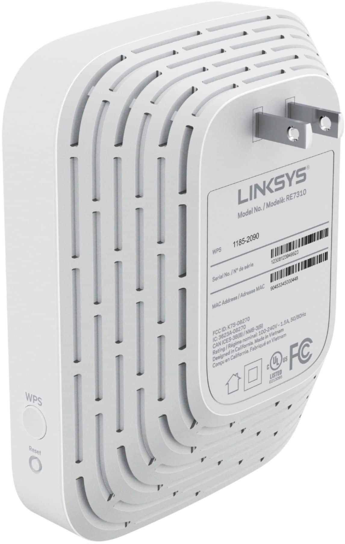 Alt View 12. Linksys - Max-Stream Wi-Fi 6 Range Extender - White.