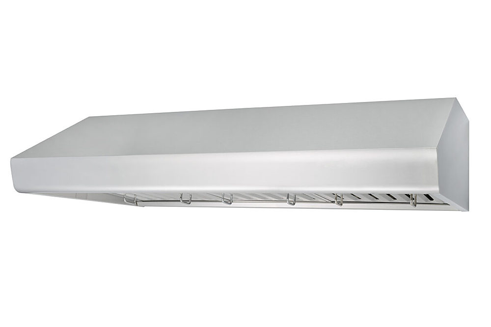Angle View: ZLINE 48" Under Cabinet Range Hood in Stainless Steel (686-48) - Stainless steel