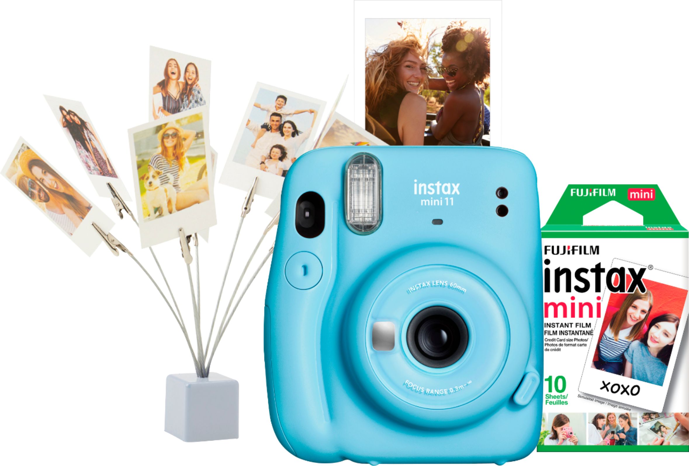 後払い手数料無料】 特別価格Fujifilm Instax Mini 11 Instant Camera Sky Blue w  60-pack好評販売中