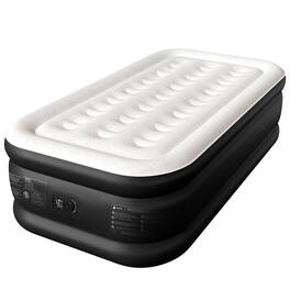 Cherimor - 18" Twin XL Air Mattress, Built-In Pump, Raised, Auto Inflate, Carrying Case, 500 lb Capacity - Black