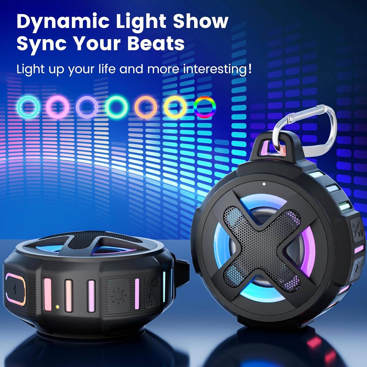 Dynamic Light Show  
Sync Your Beats  

Light up your life and more interesting!