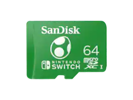 SanDisk - 64GB microSDXC UHS-I for Nintendo Switch, Speed Up to 100MB/s (SDSQXAO-064G-GN6ZN)