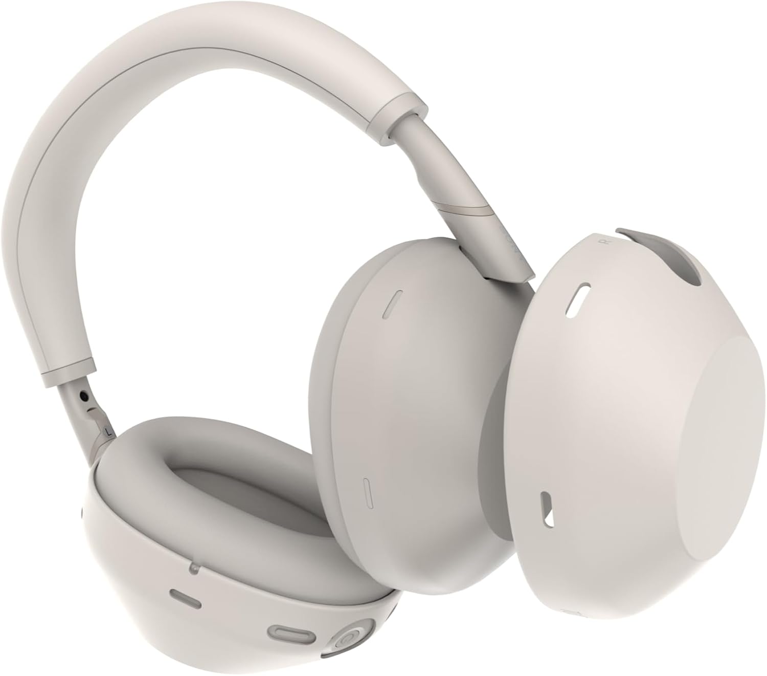 Alt View 4. TUDIA - TUDIA Snap-On PC Protective Case for Sony WH-1000XM6 Headphones, Beige - Beige.