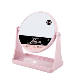 Pursonic - Dual Side Mirror With Organizer Tray