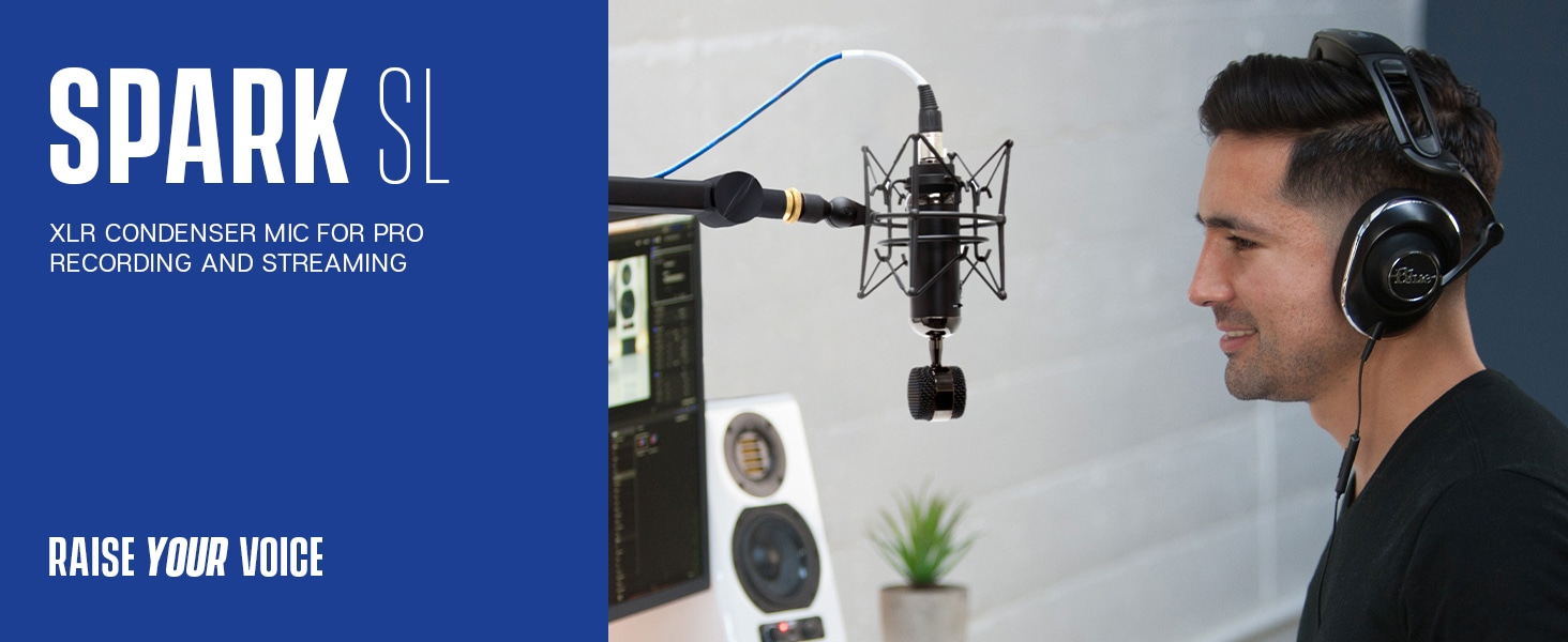 Blue Microphones - Blackout Spark SL XLR Wired Cardioid Condenser Microphone