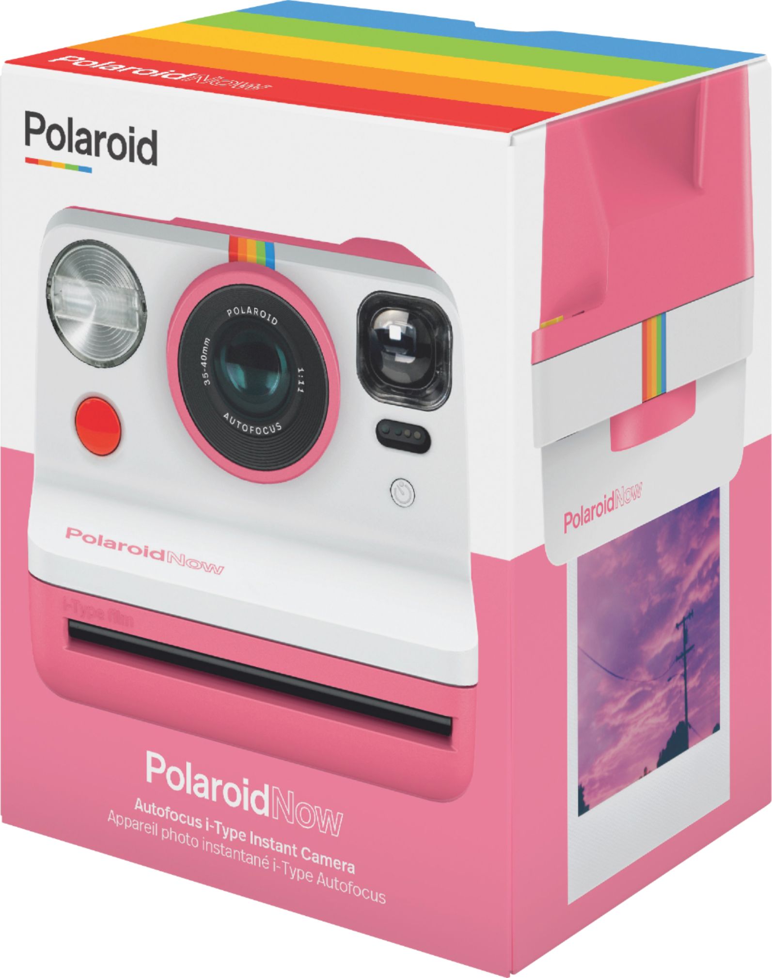 Left View: Polaroid - Now Camera-Pink