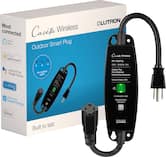 Lutron - Caseta Weatherproof+ Outdoor Smart Plug for Landscape and String Lighting, On/Off Switch - Black