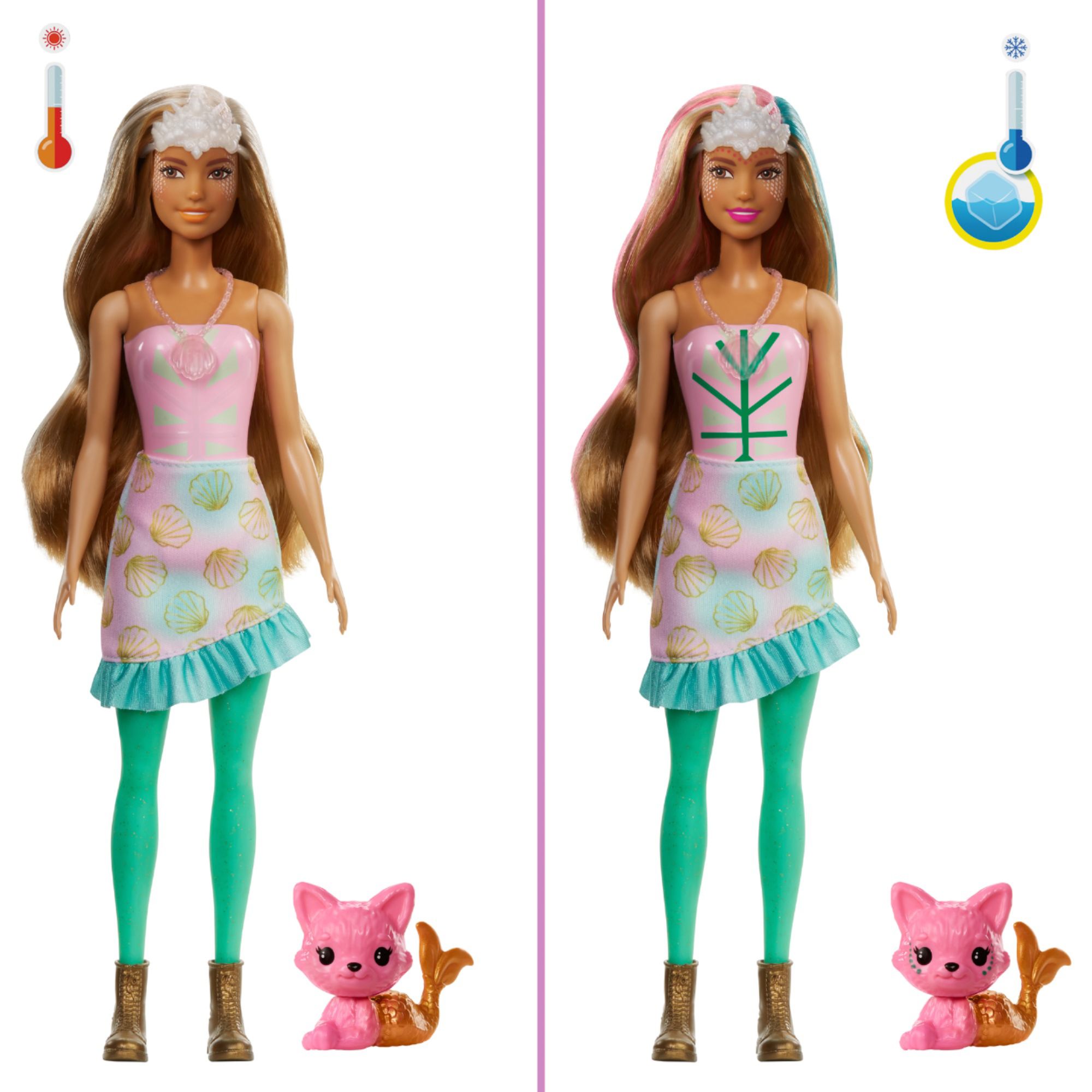 【ブランド】 Barbie Color Reveal Peel Doll Set with 25 Surprises， Fairy ...