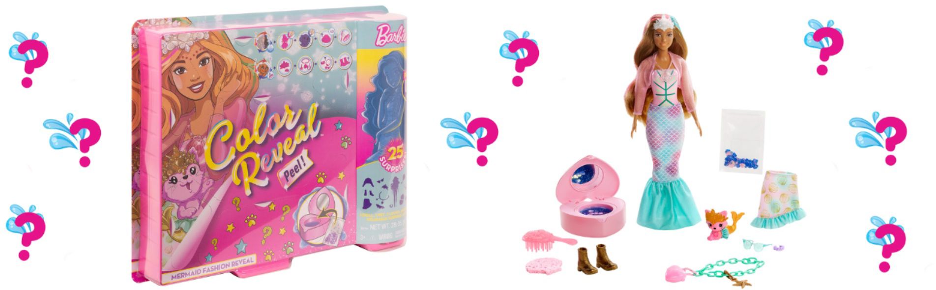Best Buy: Barbie Color Reveal Peel Mermaid Fashion Doll GXV93