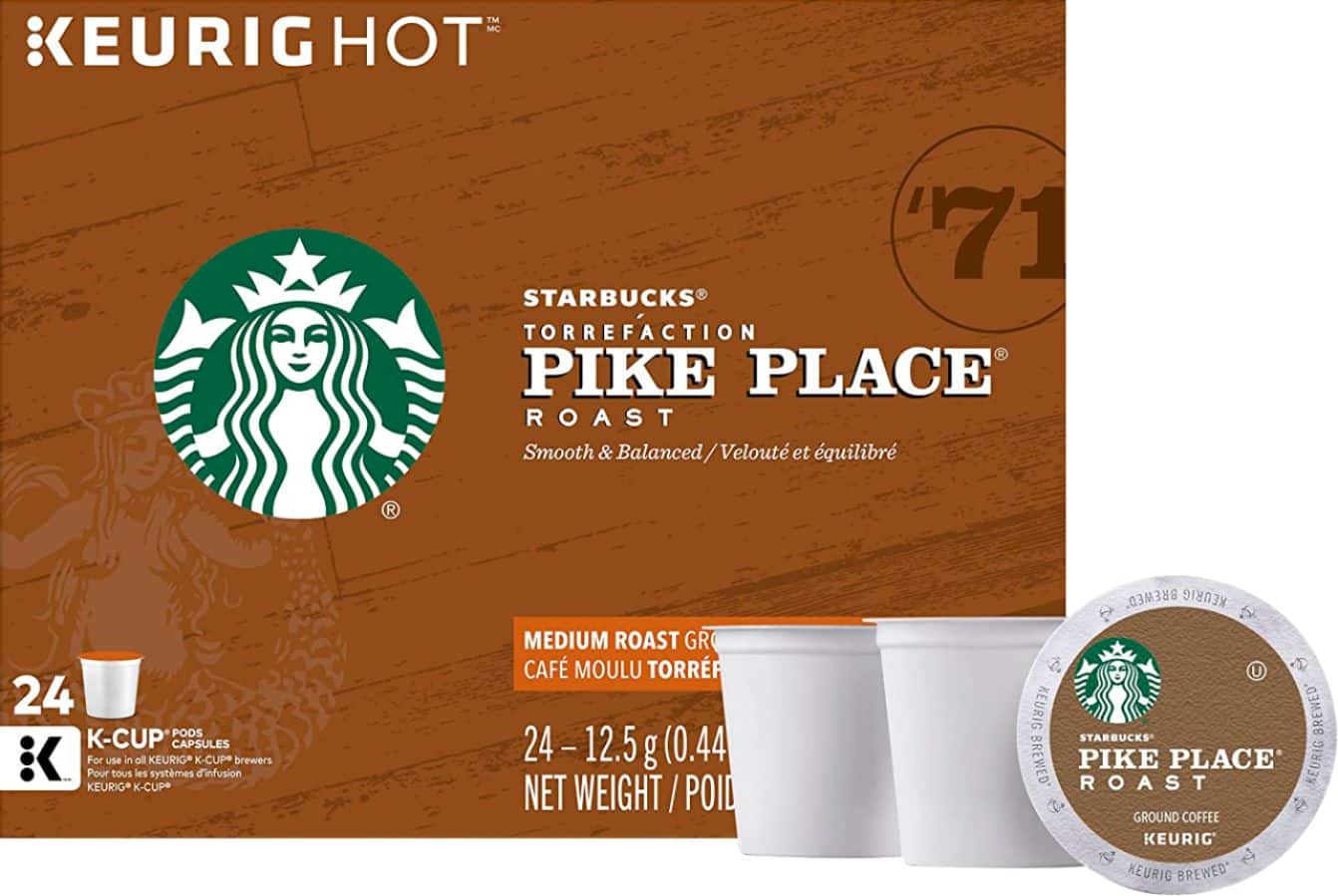 Front. Starbucks - Pike Place Medium Roast K-Cup Pods 24-Pack.