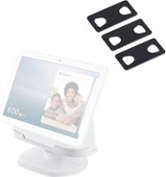 Wasserstein - Adjustable Stand with Lens Cover for Nest Hub Max - Chalk - Angle_Zoom