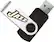 Front Standard. Tribeca - Utah Jazz 8GB USB 2.0 Flash Drive - Black/White.