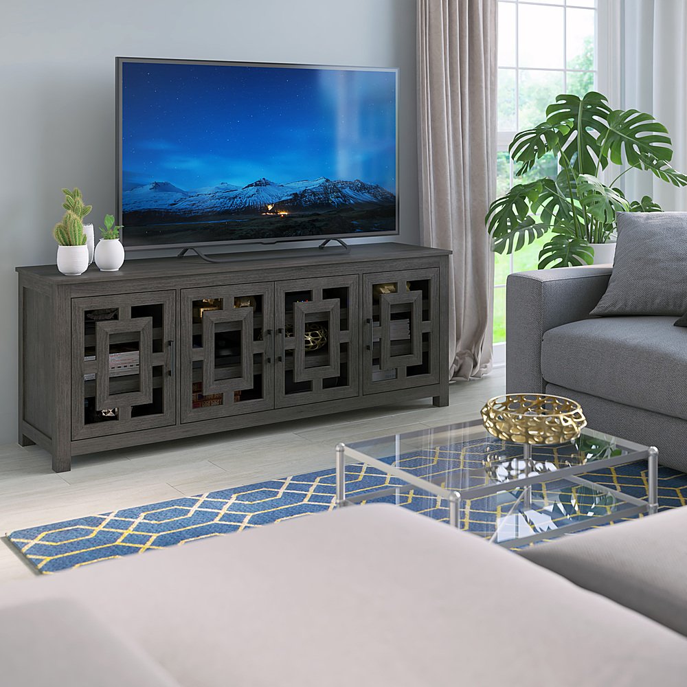 Bell'O Tv Stand Weathered Gray TC68-623-PG77 - Open Box - Best Buy