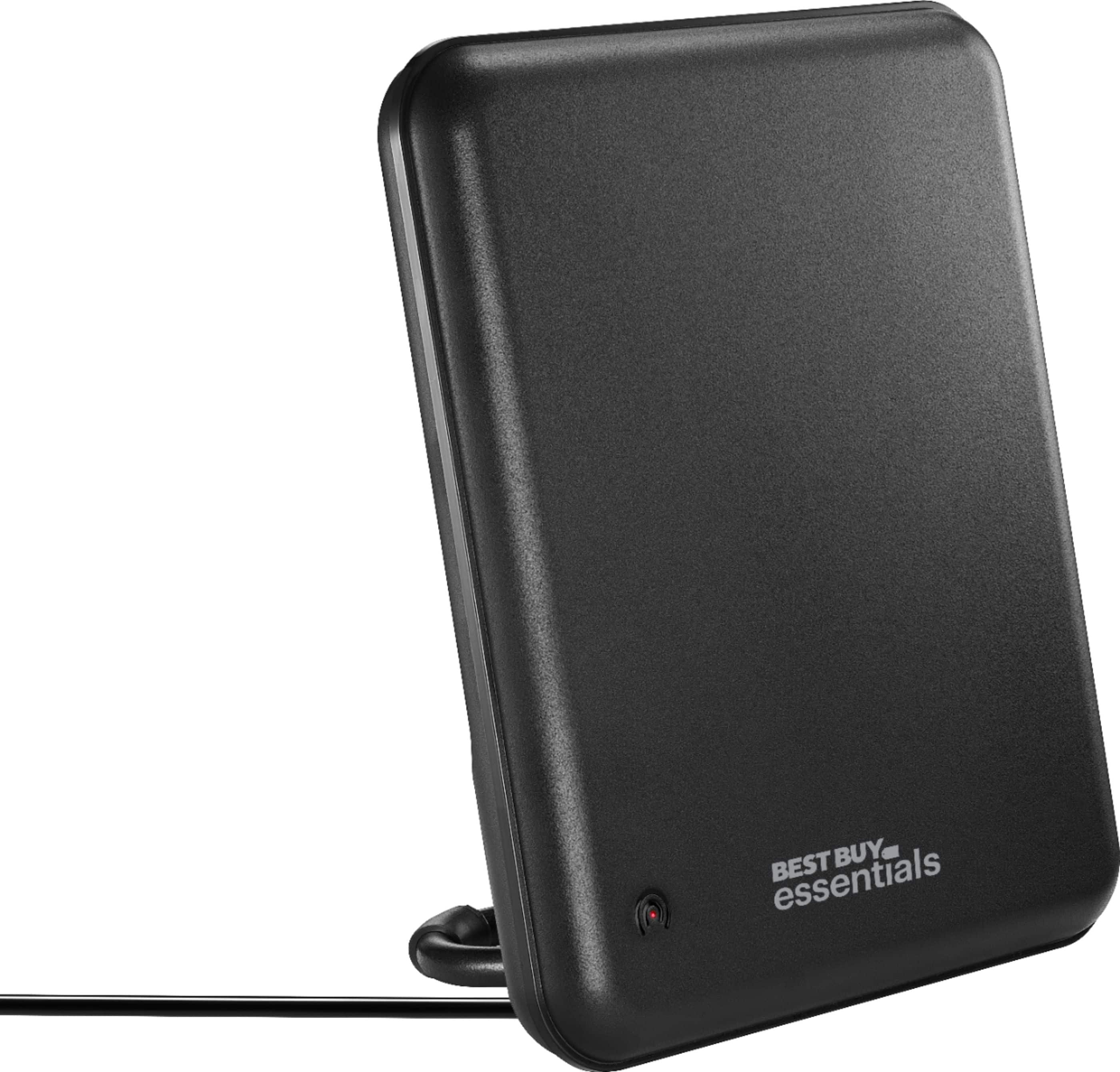 Alt View 13. Best Buy essentials™ - AM/FM Amplified Indoor Radio Antenna - Black.