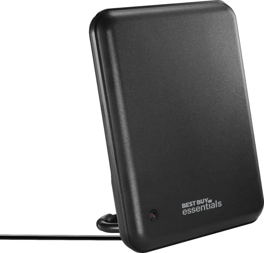 Best Buy essentials™ AM/FM Amplified Indoor Radio Antenna Black BE ...