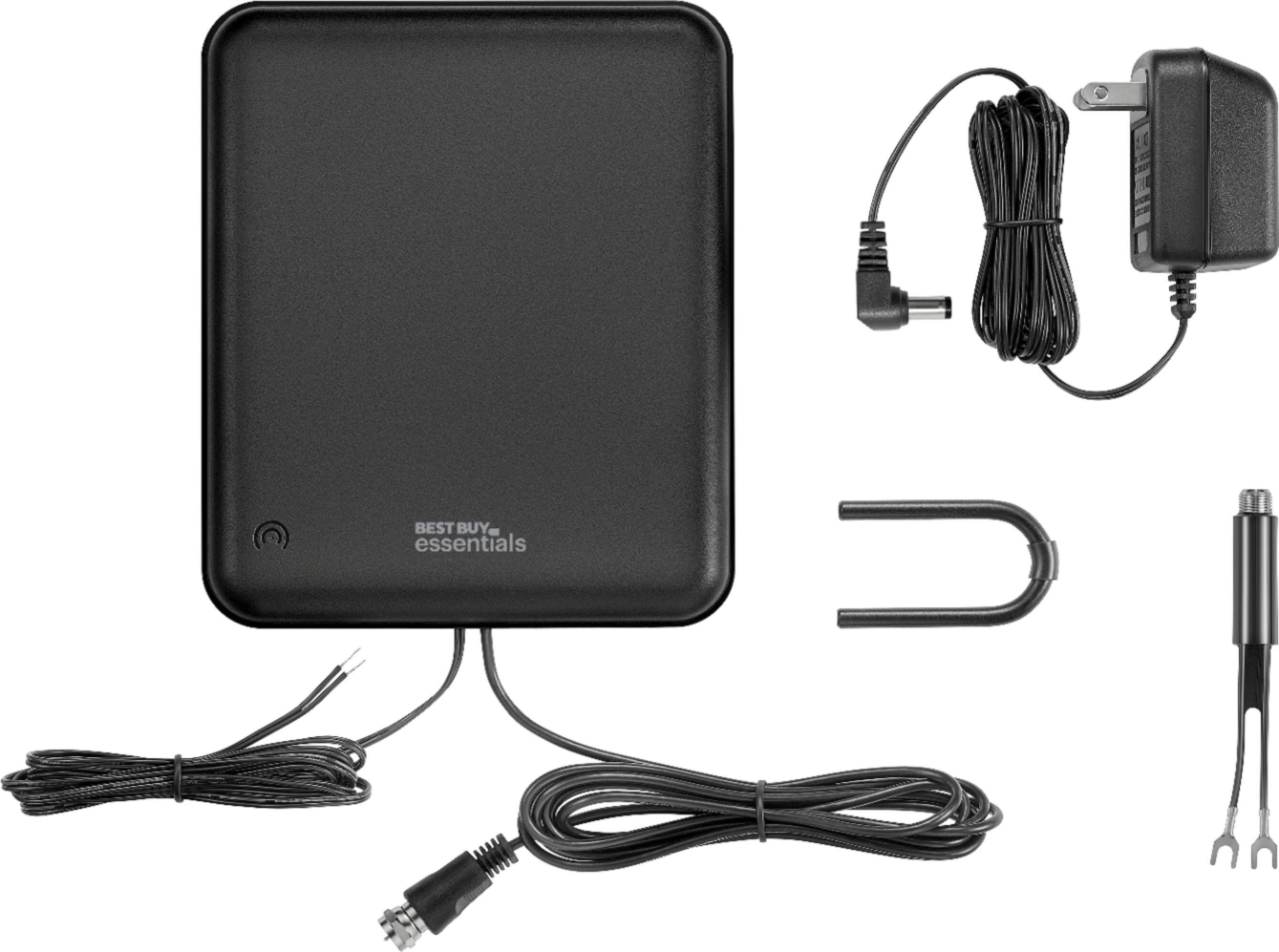 Alt View 14. Best Buy essentials™ - AM/FM Amplified Indoor Radio Antenna - Black.