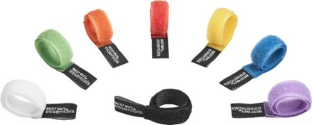 Best Buy essentials™ - 8" Cable Ties - Multi-Colored