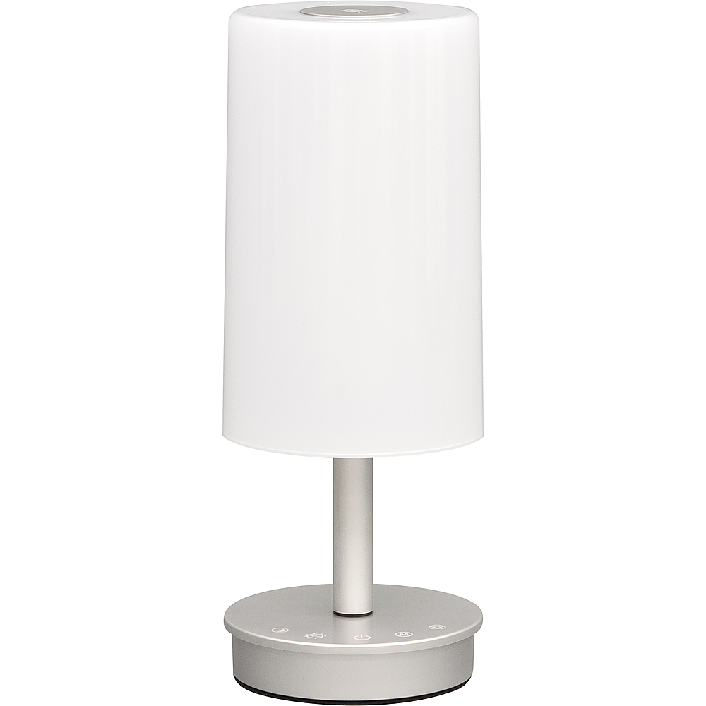 Ultrabrite Glo Silver Lumine Style Led, Touch Table Lamps Base Targets
