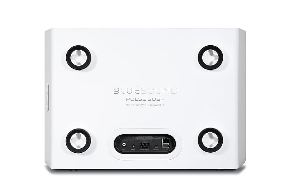 Back View: Bluesound - PULSE SUB+ Wireless Powered Subwoofer - White