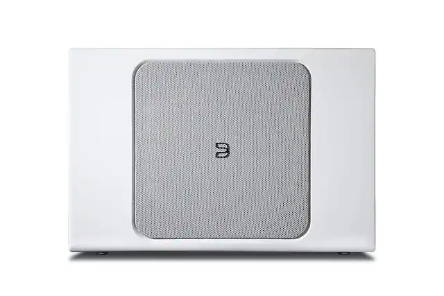 Front. Bluesound - PULSE SUB+ Wireless Powered Subwoofer - White.