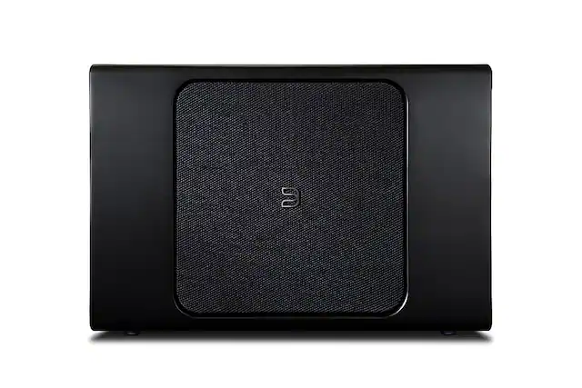 Front. Bluesound - PULSE SUB+ Wireless Powered Subwoofer - Black.
