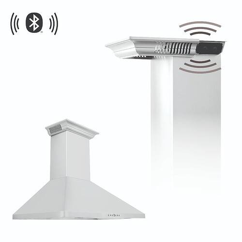 ZLINE - 30" Externally Vented Range Hood with Built-in CrownSound™ Bluetooth Speakers
