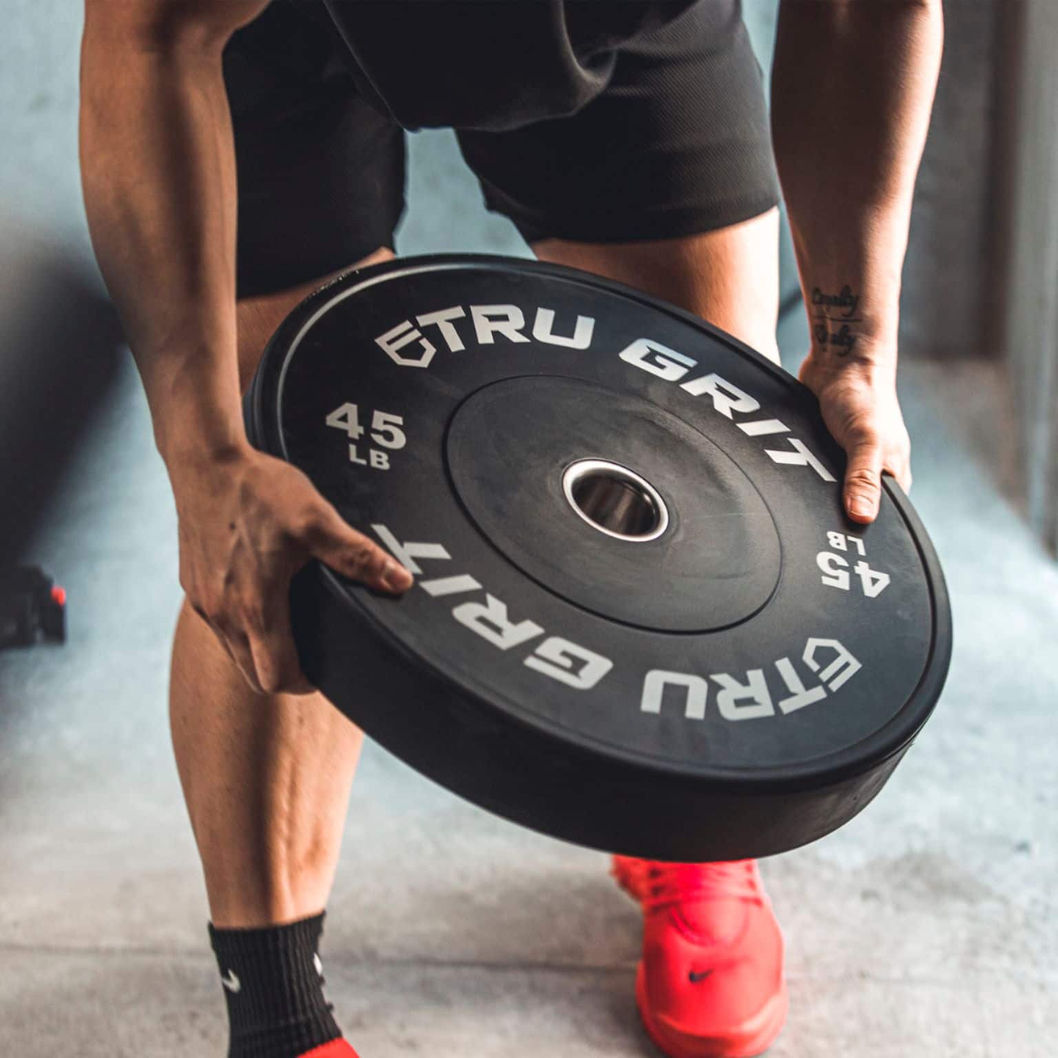 Customer Reviews Tru Grit Single Bumper Plate 35LB Black BUMP1035 Best Buy