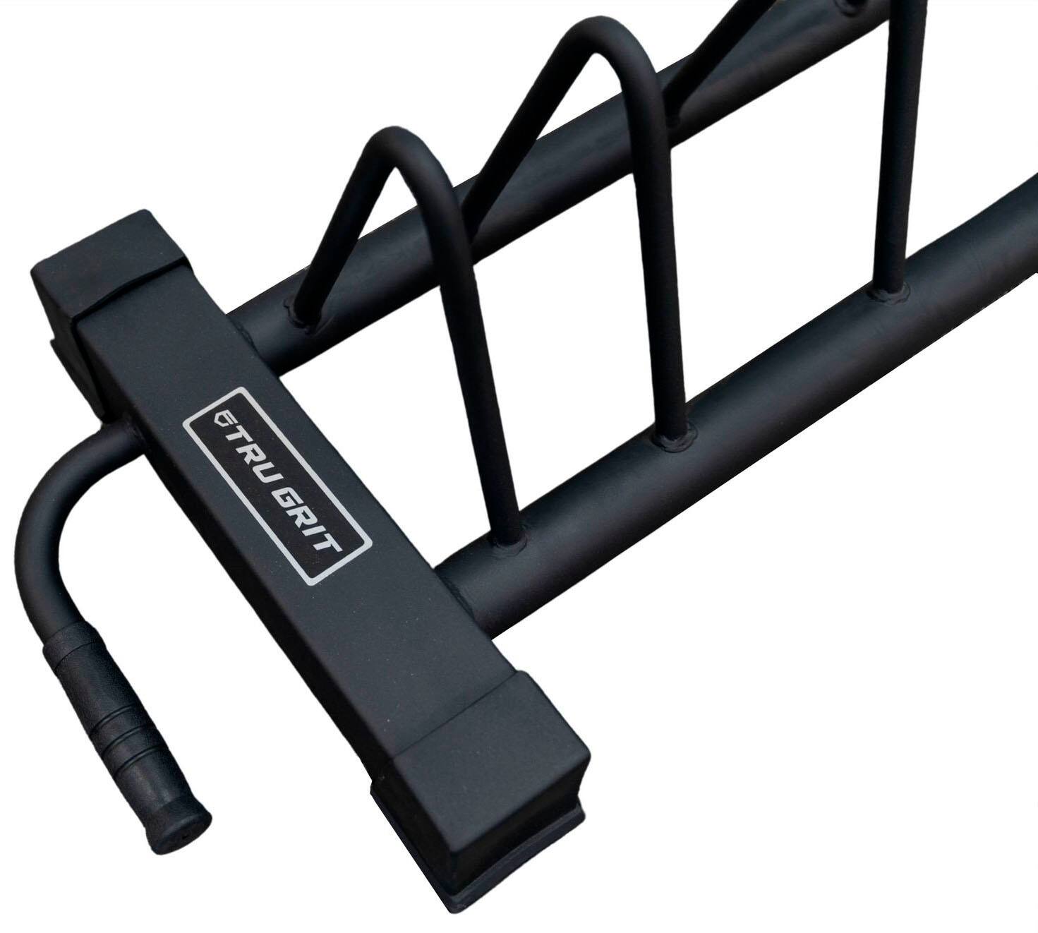 Horizontal discount plate racks